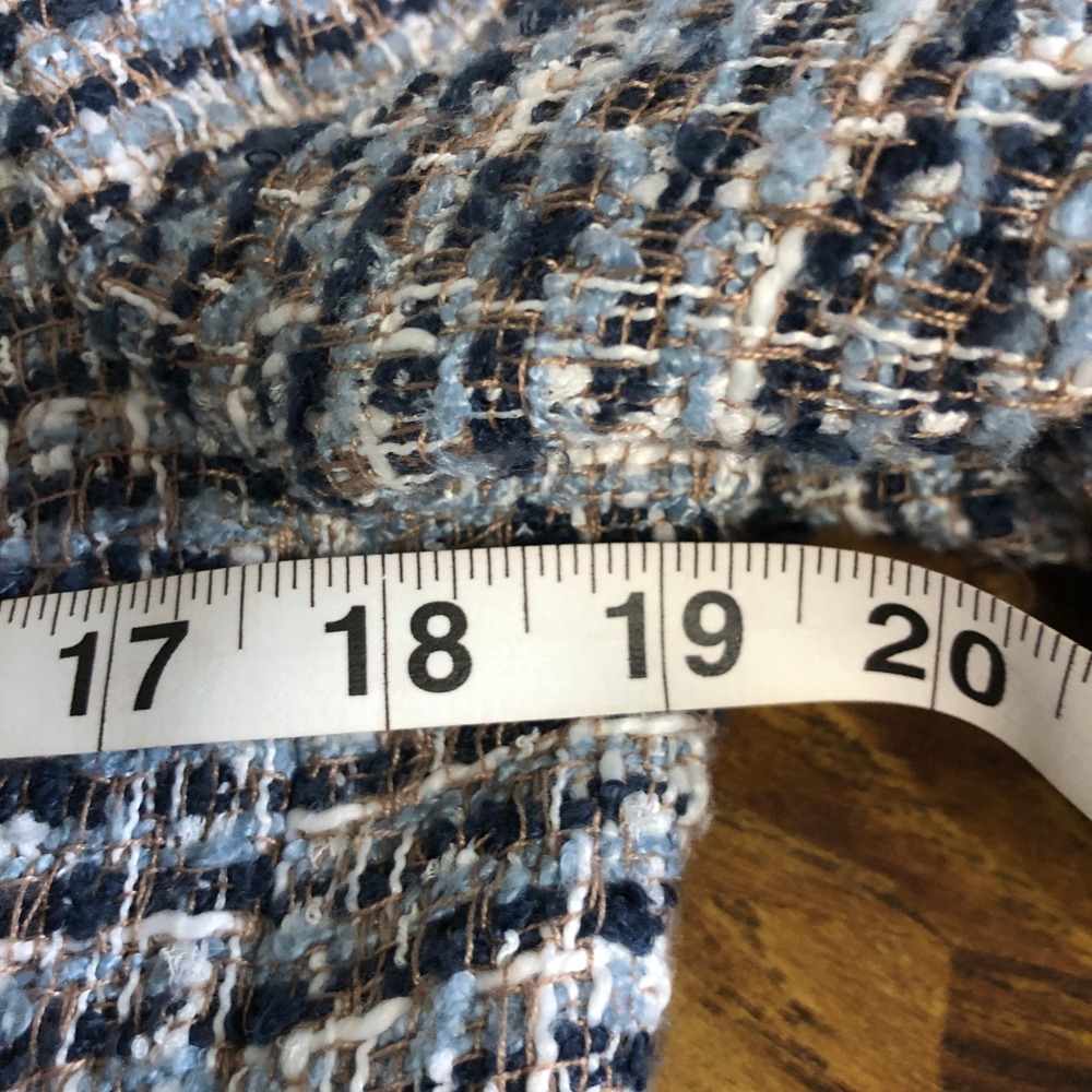 Zara Womens Textured Multicolor Tweed Double Breasted Blazer Size L Career - Picture 15 of 16